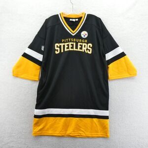 Starter Jersey Dress Women Medium Pittsburgh Steelers Black Gold NFL Mesh Pocket